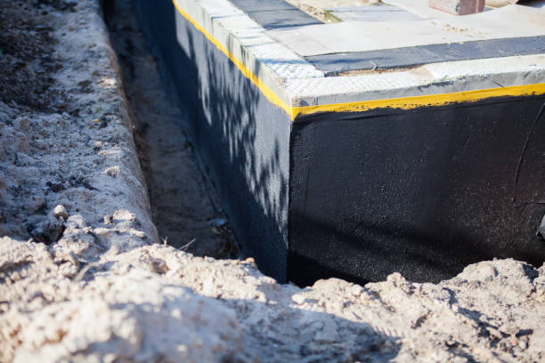 Residential Exterior Waterproofing installation at a Kansas, OH home by SJ Waterproofing Pros